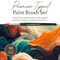 10-Piece Round Paint Brush Set, Large and Small Paint Brushes for Acrylic Painting, Gouache, Watercolor, Oil and Tempera, Soft Synthetic Round Tip, Various Sizes from 2 to 20